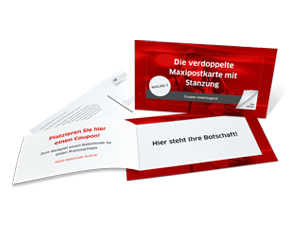 Postkarten Mailing Maxi Stanzung 
